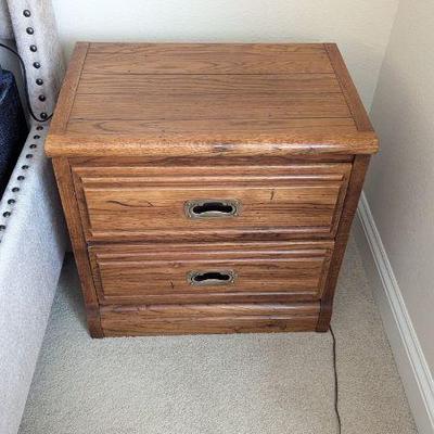 Lot #99 - Young Hinkle Outrigger Wooden Nightstand