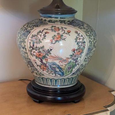 Lot #42 - Chinese Porcelain Table Lamp