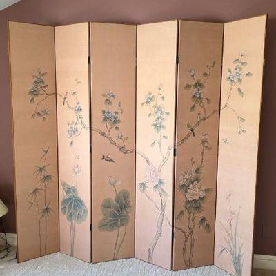 Lot #121 - Maitland Smith Handmade 6-Panel Wood Foldable Room Divider