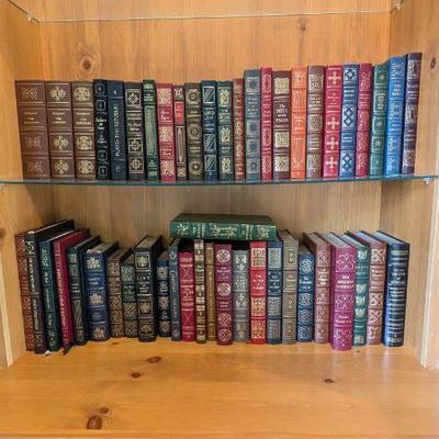 Lot #20 - Vintage Eaton Press Leather-Bound Book Lot - Classics, Shakespeare, Dickens, and More