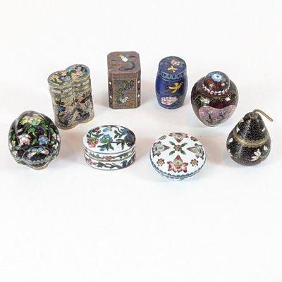 Lot #31 - Chinese Cloisonne Mini Trinket Boxes