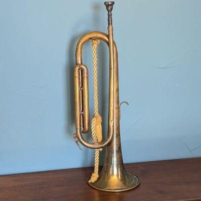 Lot #90 - Antique Bugle with Tassel