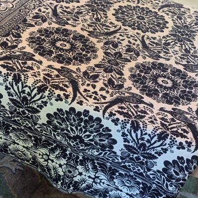 Lot #65 - Indiana Jacquard Coverlet by Elizabeth Stevenson 1839
