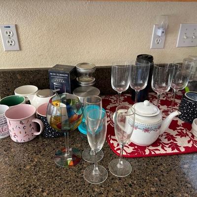 Mugs, glasses