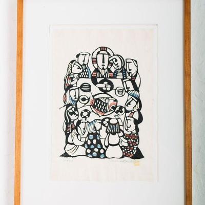 Wodcut print 1 o