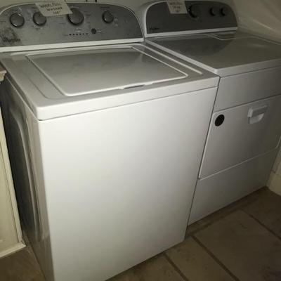 Whirlpool washer and dryer