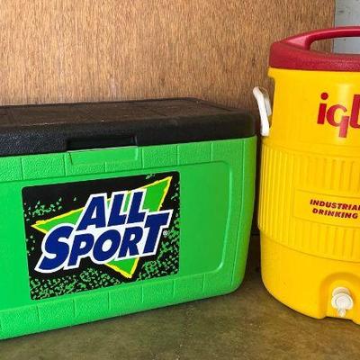 KFT147- Coleman All Sport Cooler & Igloo 5 Gallon Water Cooler