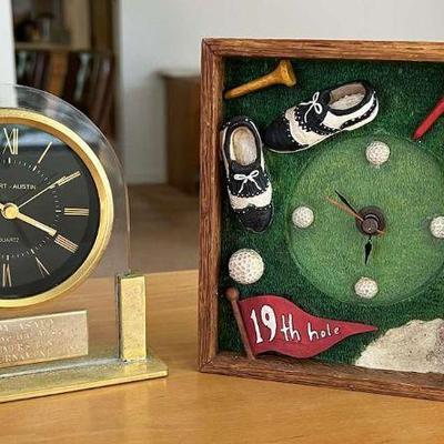 KFT023- (2) Mantle/Desk Clocks