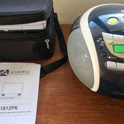 KFT138 - Mini-LED Monitor/DVD Player and Sony CD/Radio 