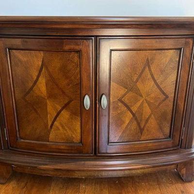 KFT031- Wooden Dark Brown Cherry Cabinet