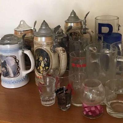 KFT008 - Assorted Vintage Bar Glassware & China