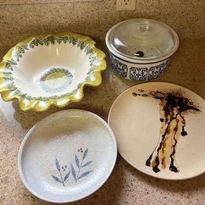 KFT058- Assorted Stoneware & Ceramic Serveware