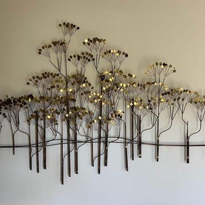 KFT029- Decorative Tree Gold Tone Wall Hanging 