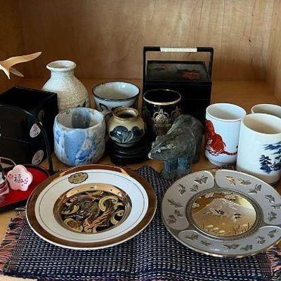 KFT099- Assorted Vintage Decor & Sake Cups