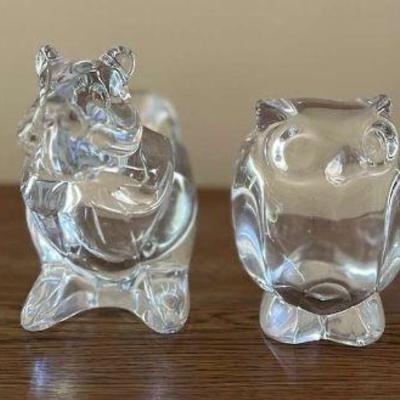 KFT017- Vintage Art Glass Animal Shaped Bowls