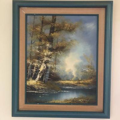 KFT016 - Framed Landscape Painting 