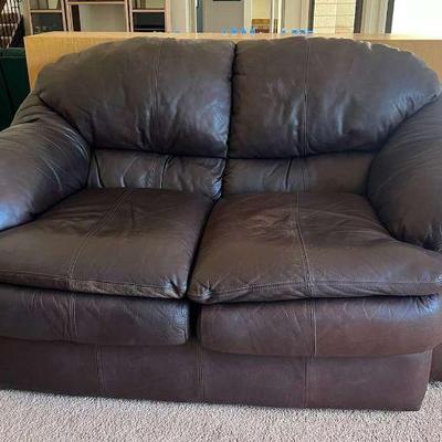 KFT002- Love Seat Leather Sofa