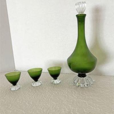 Mid Century Aseda Emerald Green Barware Collection.jpg