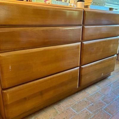 Russell Wright • MCM • Eight Drawer • Chest • 60”w x 35”h x 21”d • $450