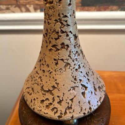 Tiki Lamps • (detail showing ceramic faux lava finish)