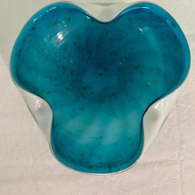 Aqua • Murano • Bowl • 5.5” across • $19.50