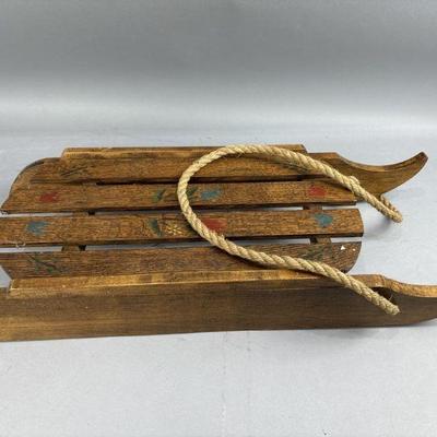 Lot 209 | Vtg Hand Painted Sled
