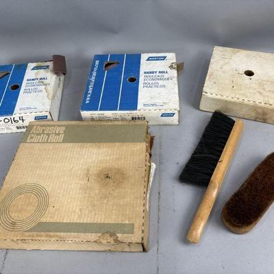 Lot 379 | Handy Roll Abrasive Cloth Roll & More
