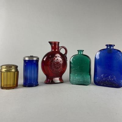 Lot 130 | Vtg Ruby Red Star Decanter & More!
