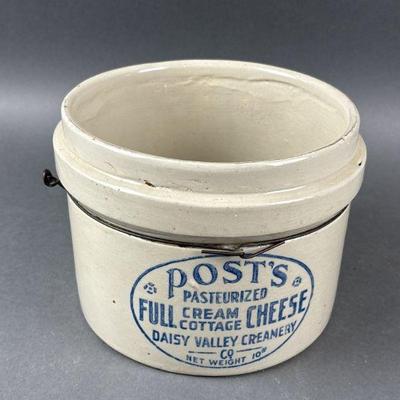 Lot 218 | Vintage Post’s Cream Cheese Crock
