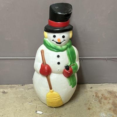 Lot 235 | Vintage Snowman Blow Mold
