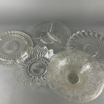 Lot 330 | Vintage Glass Party Servers
