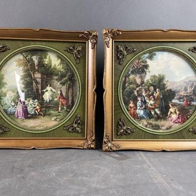 Lot 451 | Vintage Pair Of Prints In Ornate Frames
