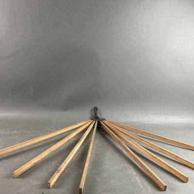 Lot 357 | Vintage Metal Wood Clothes Drying Rack
