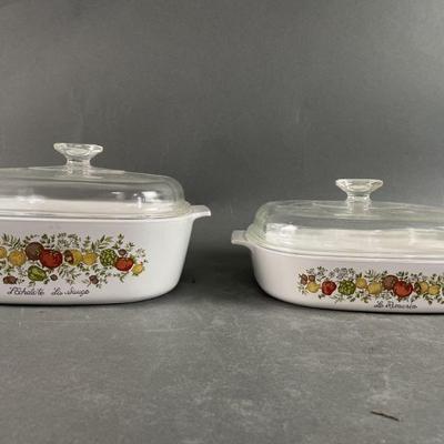 Lot 75 | Vintage CorningWare Dishes with Lids
