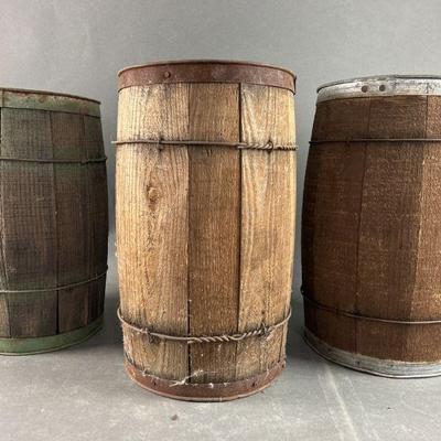 Lot 227 | Vintage Wooden Barrels
