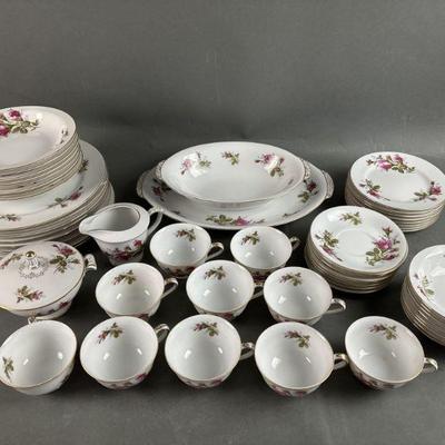 Lot 49 | Celebrate Moss Rose China Set (Service for 8)
