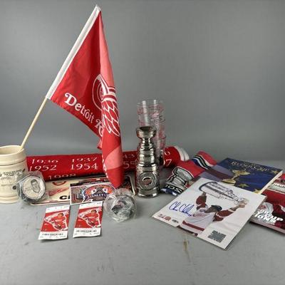 Lot 405 | Chris Chelios Autographed Photo, & More
