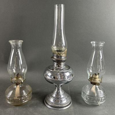 Lot 305 | Three Vintage Oil Lamps
