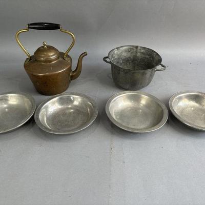 Lot 328 | Vtg Douro Copper Kettle & More
