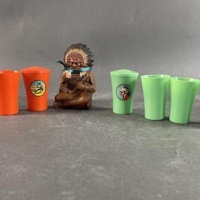 Lot 104 | Native American Plastic Nesting Cups and More
