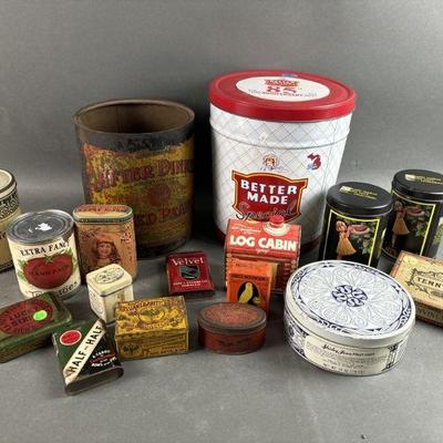 Lot 63 | Vintage Brand Tins
