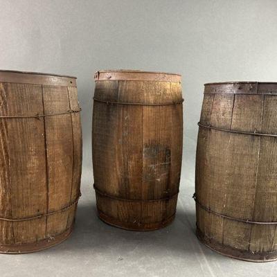 Lot 229 | Vintage Wood Barrels
