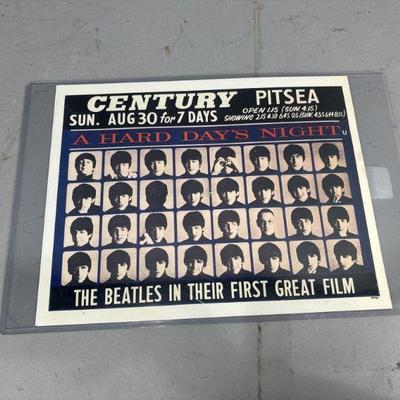 Lot 404 | Vtg The Beatles Posters
