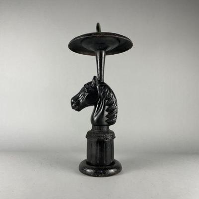 Lot 158 | Vtg Horse Wood Ashtray Stand
