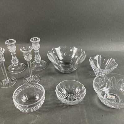 Lot 21 | Waterford Crystal Candlesticks & More
