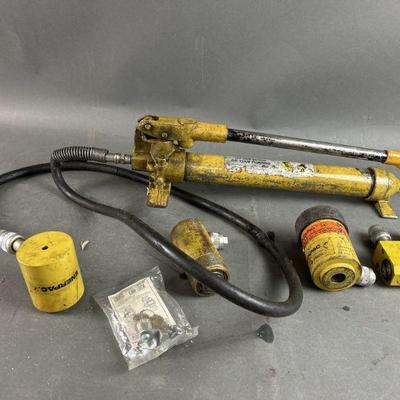 Lot 397 | Enerpac Hydraulic Cylinder Porta-Pump & More
