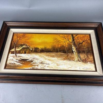 Lot 450 | Signed G. Whitman Painting With COA
