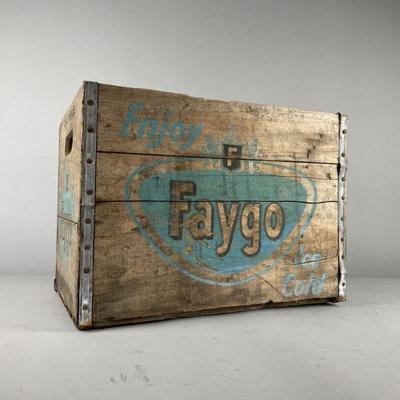 Lot 156 | Vtg Blue Logo Faygo Crate
