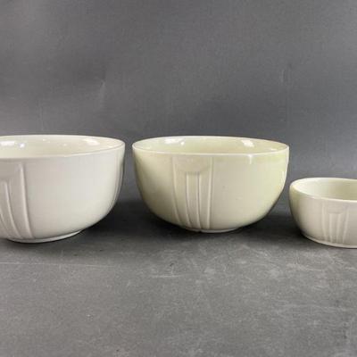 Lot 107 | Pottery Mixing Bowls
