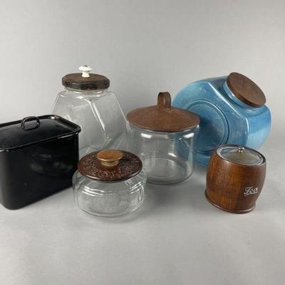 Lot 93 | Vtg Kitchen Canisters

